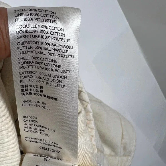 Free People dolman quilted jacket in vanilla cream size XS - Picture 11 of 16